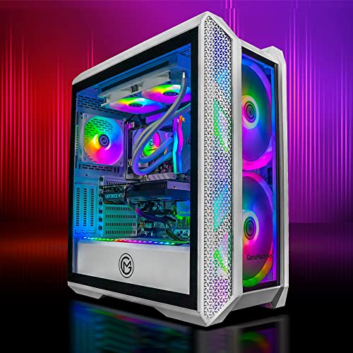 GameMachines Cyclon Snow Edition - Gaming PC - Intel® Core™ i7 12700F - Wasserkühlung - NVIDIA GeForce RTX 4060 Ti - 2000GB M.2 SSD - 32GB RGB DDR4 - WLAN - Windows 11 Pro von GameMachines