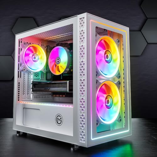 GameMachines Nova Snow Edition - Gaming PC - AMD Ryzen 7 5700X - GeForce RTX 5060-1TB SSD - 32GB DDR4 - WiFi - Win 11 Pro von GameMachines