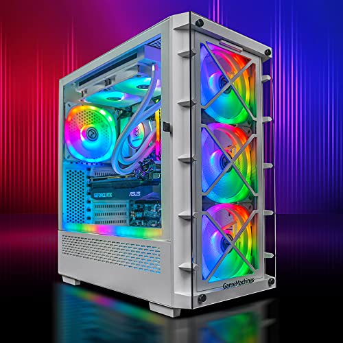 GameMachines Storm Snow Edition - Gaming PC - Intel® Core™ i7 12700KF - NVIDIA GeForce RTX 5060Ti 16GB - Wasserkühlung - 1000GB M.2 SSD - 32GB RGB DDR4 - WLAN - Windows 11 Pro von GameMachines