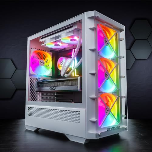 GameMachines Storm Snow Edition - Gaming PC - Intel® Core™ i7 12700F - Wasserkühlung - NVIDIA GeForce RTX 4060 Ti - 2000GB M.2 SSD - 32GB RGB DDR4 - WLAN - Windows 11 Pro von GameMachines