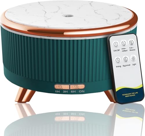 500mL Diffuser ätherische öle, Duftöl Diffuser, Aroma Diffuser for Bedroom mit 7 Colours LED, mit Fernsteuerung 500mL Diffuser ätherische öle, Duftöl Diffuser, Aroma Diffuser for Bedroom mit 7 Colours LED, mit Fernsteuerung von GameXcel