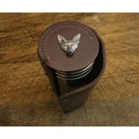 Fox Che 4 Stacking Steigbügelbecher in Ledertasche Ideal Jagd Weihnachtsgeschenk 140 Sc von GamekeepersGifts