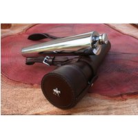 Polo Player Design Sattelflasche Und Ledertasche Reiten Spirit Schnapsflasche 10 Unzen Schwarz, Braun Oder Pink Vatertag Geburtstagsgeschenk 285 von GamekeepersGifts