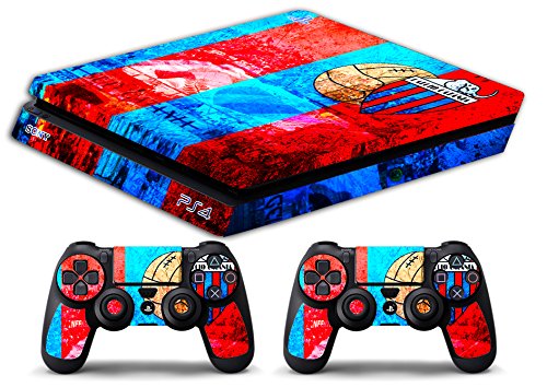 Skin Kompatibel für Ps4 Slim - Catania Calcio Ultras - Limited Edition Decal Cover Schutzhüllen Faceplates Bundle von GamesMonkey