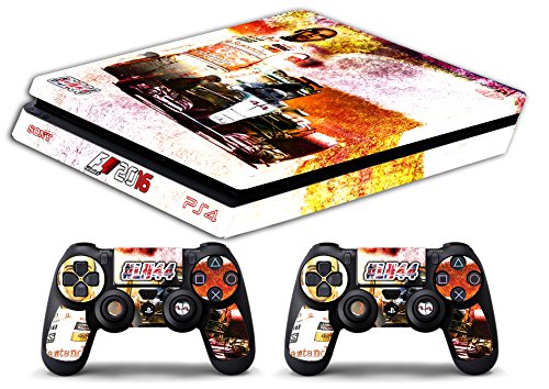 Skin Kompatibel für Ps4 Slim - F1 Hamilton - Limited Edition Decal Cover Schutzhüllen Faceplates Bundle von GamesMonkey