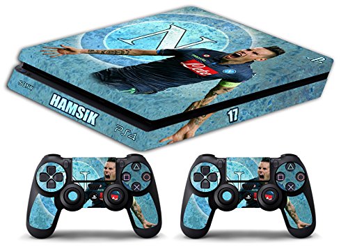Skin Kompatibel für Ps4 Slim - Napoli HAMSIK Ultras Calcio - Limited Edition Decal Cover Schutzhüllen Faceplates Bundle von GamesMonkey