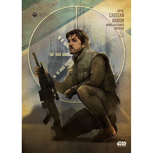 Gamesland Rogue One Key Forces – Magnetisches Metallposter 45 x 32 cm – Cassian Andor von Gamesland