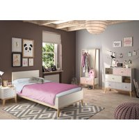 Gami Jugendzimmer-Set "Alika", (Set, 4 St., Kleiderständer, Bett, Nachttisch, Kommode) von Gami