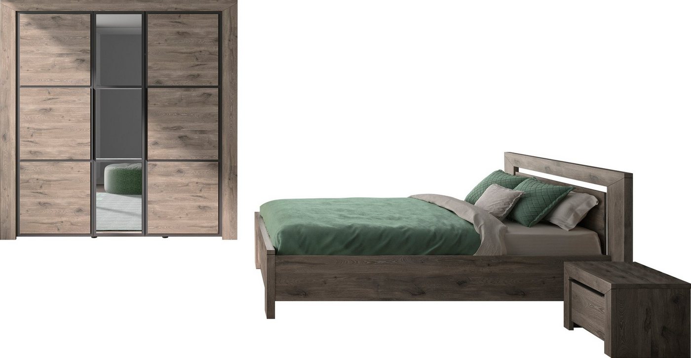 Gami Jugendzimmer-Set Brugge, (Set, 4-tlg), In 2 Farben erhältlich von Gami