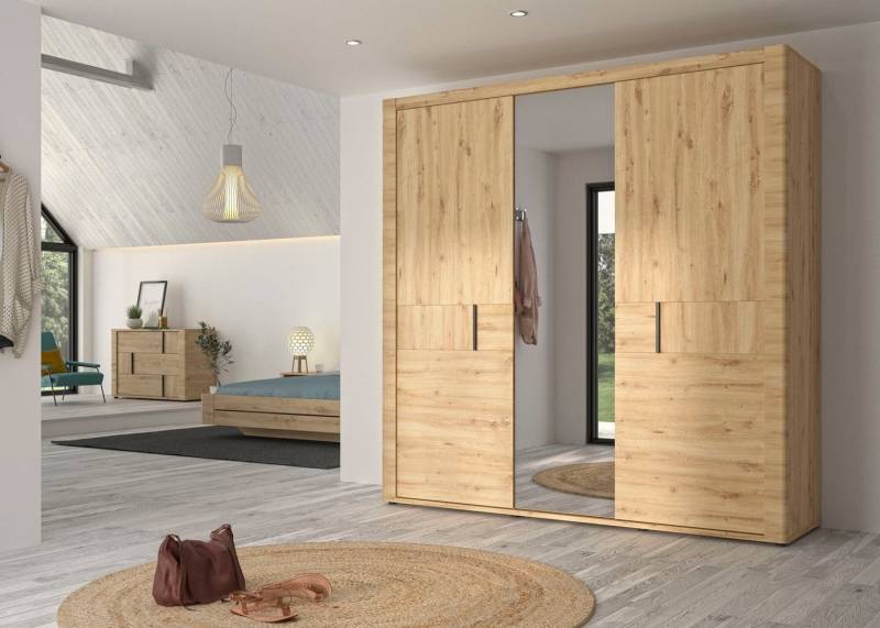 Gami Kleiderschrank Confidence aus Kiefernholz mit Spiegel von Gami
