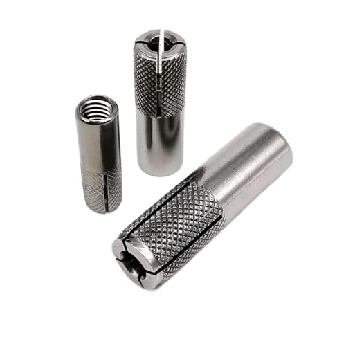 GamirA M6 M8 M10 M12 304 A2 Edelstahl innen Innenausdehnungsrohr Rohrstopfen Drop-In-Burst-Ankerschraube Bolzen Keilmutter (Size : M10) von GamirA