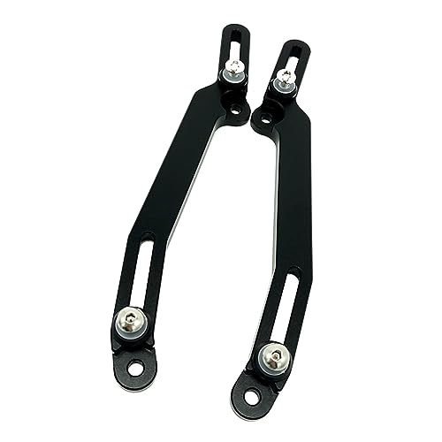 GamirA Windschutzscheibenversteller, Luftstrom, Verstellbarer Windschutzscheiben-Wind, for FORZA750 Forza 750 Forza750 2021 2022, Motorradzubehör (Color : Black) von GamirA