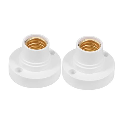 Gammaeon 2 Stück E27 Lampenfassung Universal, Fassung zum Anschrauben, Lampensockel Adapter für LED-Lampen, Weiß Gammaeon 2 Stück E27 Lampenfassung Universal, Fassung zum Anschrauben, Lampensockel Adapter für LED-Lampen, Weiß von Gammaeon