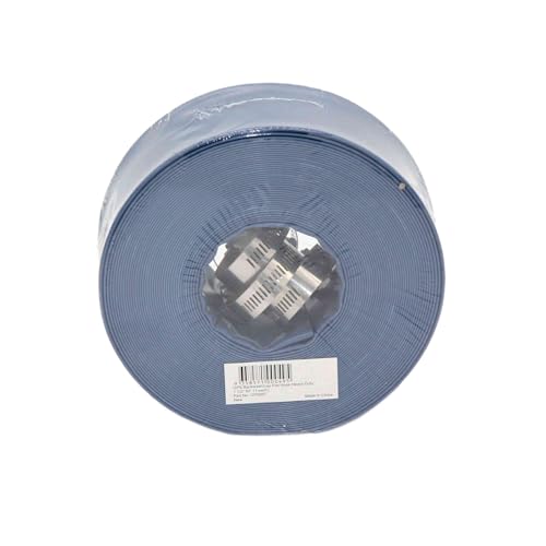 Ganador Pool Supplies Rückspülschlauch, 3,8 cm Durchmesser x 15,2 m lang. Strapazierfähiges, flaches Ablaufrohr, 3,8 cm x 15,2 m, für Wasserentladung/Entsorgung mit 2 Schlauchschellen von Ganador Pool Supplies