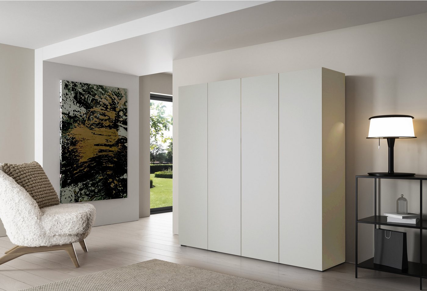 Gand Meble Drehtürenschrank Kleiderschrank OLEK in Kaschmir – Push-to-Open & LED-Beleuchtung modularer Schrank aus Korpus, Aufsätzen und austauschbaren Fronten Gand Meble Drehtürenschrank Kleiderschrank OLEK in Kaschmir – Push-to-Open & LED-Beleuchtung modularer Schrank aus Korpus, Aufsätzen und austauschbaren Fronten von Gand Meble