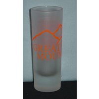 Great Smoky Mountains in Orange Auf 2 Unzen Mattierte Glas Shooter - Neu von GandJStuff
