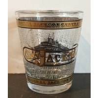 Tennessee General Jackson Und Riverboat in Gold Auf 1Oz Glas Schnapsglas - Neu von GandJStuff