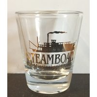 steamboatin' Mississippi Queen in Gold Im 3 Unzen Schnapsglas - Neu von GandJStuff