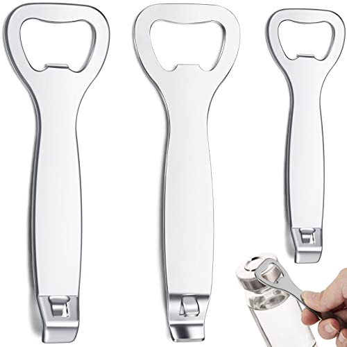 Gandeer 3 Stück Fläschchen-Decapper für 20 mm und 13 mm Klappverschluss aus Edelstahl, Entferner für Orale Flüssigkeiten, Apotheke, Siegelöffner, gequetschter Fläschchenöffner, Flaschenöffner für von Gandeer