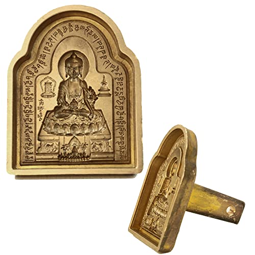 Gandhanra Handgefertigte tibetische Bhaisajyaguru (Medizin Buddha) Kupferform für TSA TSA Tsha Tsha Statuen von Gandhanra