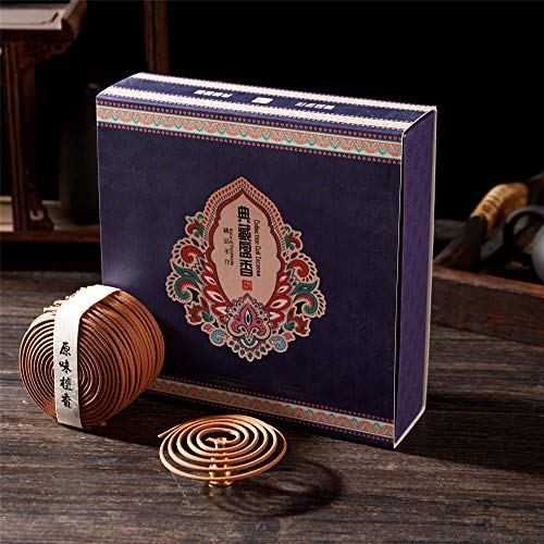 Gandhanra Handgemacht natürliche räucherstäbchen Set mit Halter,räucherstäbchen spirale,Geschenkbox-Set,4 Düfte 160 Stöcke,Sandelholz,Adlerholz,Wermut,Zitrone,Thuja,Lavendel,Osmanthus,Jasmin Gandhanra Handgemacht natürliche räucherstäbchen Set mit Halter,räucherstäbchen spirale,Geschenkbox-Set,4 Düfte 160 Stöcke,Sandelholz,Adlerholz,Wermut,Zitrone,Thuja,Lavendel,Osmanthus,Jasmin von Gandhanra