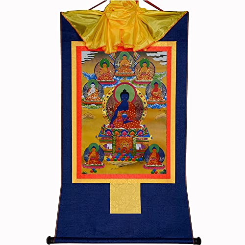 Gandhanra Thangka Tibetische Wandbehang,Acht Medizinischer Buddhas Thangka,Heißgeprägter Buddha Wandteppich für Zen Wohnkultur, Meditation, Spirituelle Entspannung und Ruhe Gandhanra Thangka Tibetische Wandbehang,Acht Medizinischer Buddhas Thangka,Heißgeprägter Buddha Wandteppich für Zen Wohnkultur, Meditation, Spirituelle Entspannung und Ruhe von Gandhanra