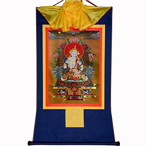 Gandhanra Thangka Tibetische Wandbehang,Dorje Sempa Vajrasatva Thangka,Heißgeprägter Buddha Wandteppich für Zen Wohnkultur, Meditation, Spirituelle Entspannung und Ruhe Gandhanra Thangka Tibetische Wandbehang,Dorje Sempa Vajrasatva Thangka,Heißgeprägter Buddha Wandteppich für Zen Wohnkultur, Meditation, Spirituelle Entspannung und Ruhe von Gandhanra