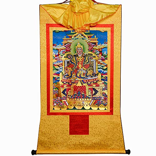 Gandhanra Thangka Tibetische Wandbehang,Guru Padma Gyalpo Thangka,Heißgeprägter Buddha Wandteppich für Zen Wohnkultur, Meditation, Spirituelle Entspannung und Ruhe Gandhanra Thangka Tibetische Wandbehang,Guru Padma Gyalpo Thangka,Heißgeprägter Buddha Wandteppich für Zen Wohnkultur, Meditation, Spirituelle Entspannung und Ruhe von Gandhanra
