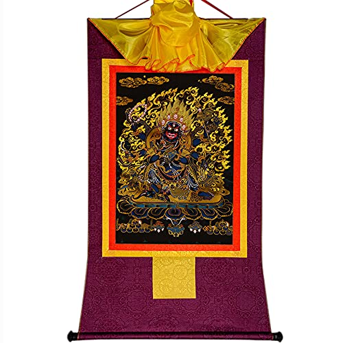 Gandhanra Thangka Tibetische Wandbehang,Mahakala Thangka,Heißgeprägter Buddha Wandteppich für Zen Wohnkultur, Meditation, Spirituelle Entspannung und Ruhe Gandhanra Thangka Tibetische Wandbehang,Mahakala Thangka,Heißgeprägter Buddha Wandteppich für Zen Wohnkultur, Meditation, Spirituelle Entspannung und Ruhe von Gandhanra