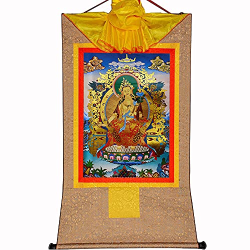 Gandhanra Thangka Tibetische Wandbehang,Maitreya Buddha Thangka,Heißgeprägter Buddha Wandteppich für Zen Wohnkultur, Meditation, Spirituelle Entspannung und Ruhe Gandhanra Thangka Tibetische Wandbehang,Maitreya Buddha Thangka,Heißgeprägter Buddha Wandteppich für Zen Wohnkultur, Meditation, Spirituelle Entspannung und Ruhe von Gandhanra