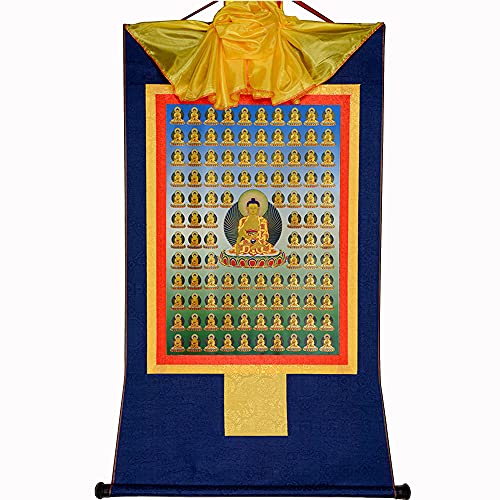 Gandhanra Thangka Tibetische Wandbehang,Shakyamuni Thangka,Heißgeprägter Buddha Wandteppich für Zen Wohnkultur, Meditation, Spirituelle Entspannung und Ruhe Gandhanra Thangka Tibetische Wandbehang,Shakyamuni Thangka,Heißgeprägter Buddha Wandteppich für Zen Wohnkultur, Meditation, Spirituelle Entspannung und Ruhe von Gandhanra