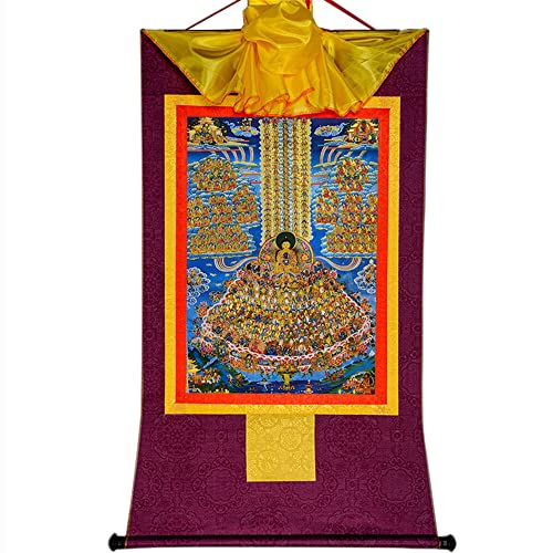 Gandhanra Thangka Tibetische Wandbehang,Shakyamuni Zufluchtsbaum Thangka,Heißgeprägter Buddha Wandteppich für Zen Wohnkultur, Meditation, Spirituelle Entspannung und Ruhe Gandhanra Thangka Tibetische Wandbehang,Shakyamuni Zufluchtsbaum Thangka,Heißgeprägter Buddha Wandteppich für Zen Wohnkultur, Meditation, Spirituelle Entspannung und Ruhe von Gandhanra
