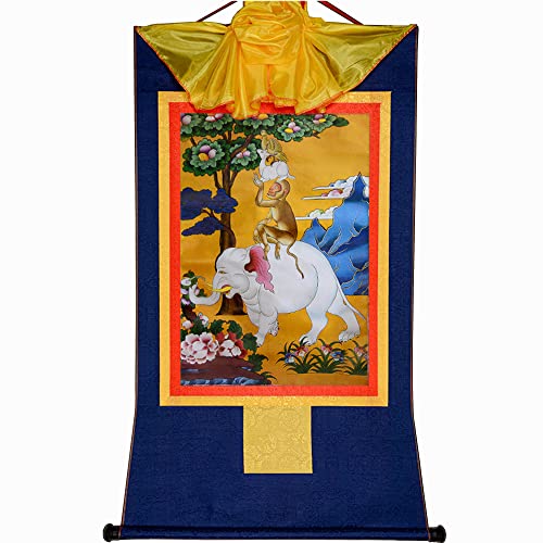 Gandhanra Thangka Tibetische Wandbehang,Vier harmonische Tiere Thangka,Heißgeprägter Buddha Wandteppich für Zen Wohnkultur, Meditation, Spirituelle Entspannung und Ruhe Gandhanra Thangka Tibetische Wandbehang,Vier harmonische Tiere Thangka,Heißgeprägter Buddha Wandteppich für Zen Wohnkultur, Meditation, Spirituelle Entspannung und Ruhe von Gandhanra