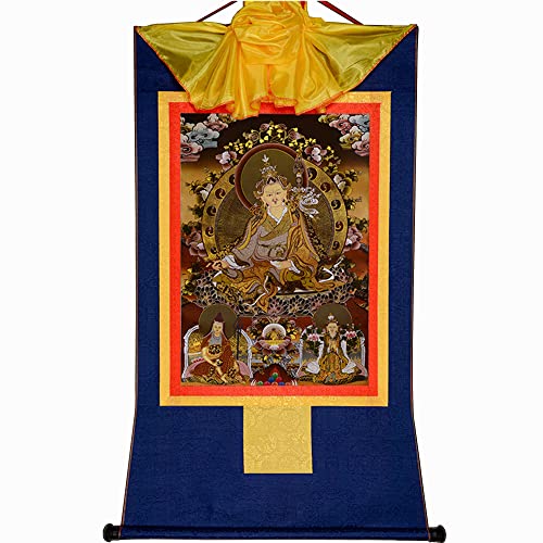 Gandhanra Thangka Tibetische Wandbehang,Guru Rinpoche Thangka,Heißgeprägter Buddha Wandteppich für Zen Wohnkultur, Meditation, Spirituelle Entspannung und Ruhe Gandhanra Thangka Tibetische Wandbehang,Guru Rinpoche Thangka,Heißgeprägter Buddha Wandteppich für Zen Wohnkultur, Meditation, Spirituelle Entspannung und Ruhe von Gandhanra