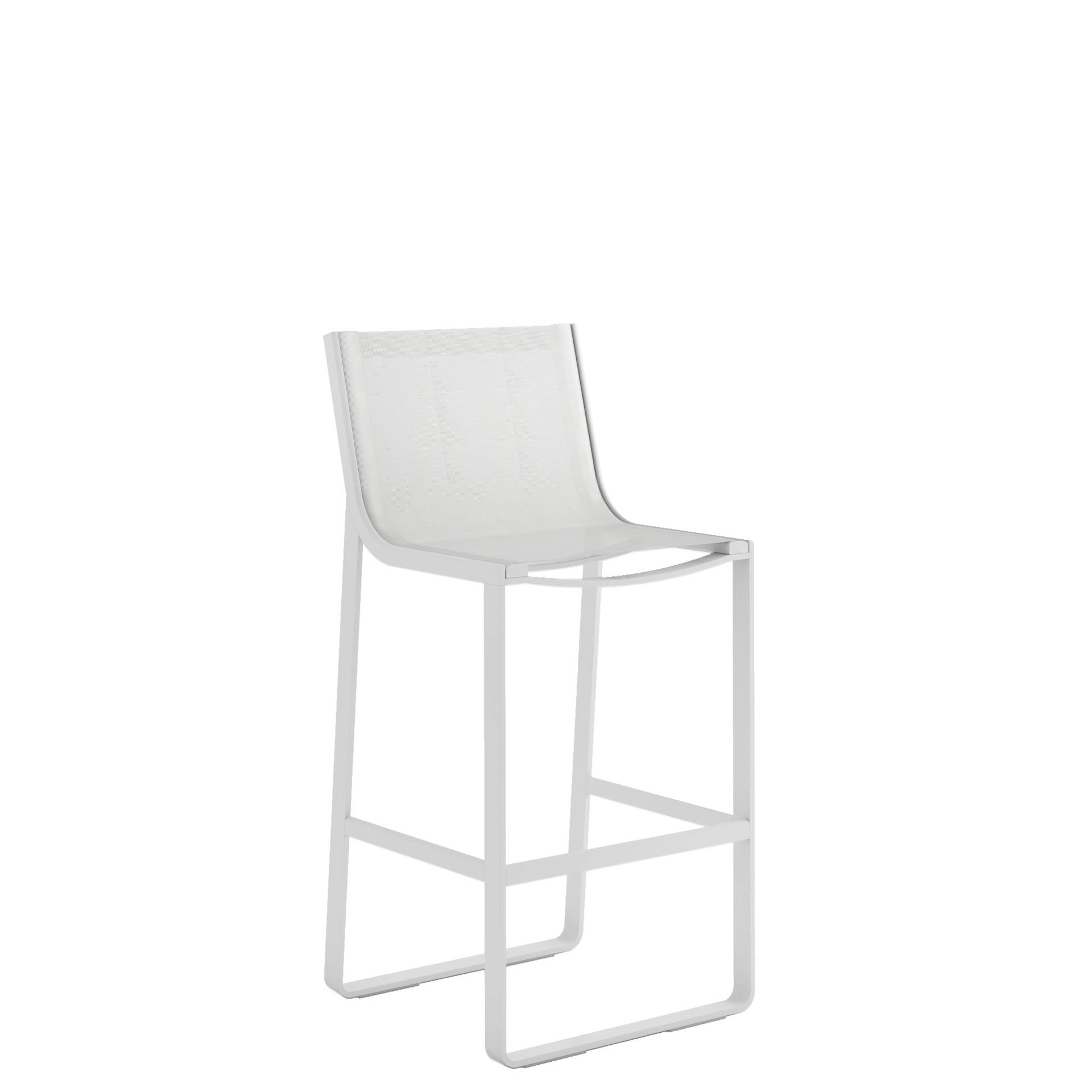 Gandia Blasco Flat Textil High Stool with High Backrest Gandia Blasco Flat Textil High Stool with High Backrest von Gandia Blasco