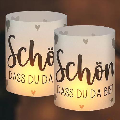 12 Windlicht Tischdeko, Geburtstag Hochzeit Kommunion Taufe Konfirmation Junge Mädchen Erstkommunion Tischdekoration Geeignet für Teelichter oder Kerzen (grau) von GangGangBAO