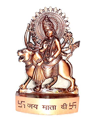 Stones Hindu-Göttin Durga Devi Handarbeitsstatue Dekorative spirituelle Puja Vastu Schaustück Figur von Ganga Nautical