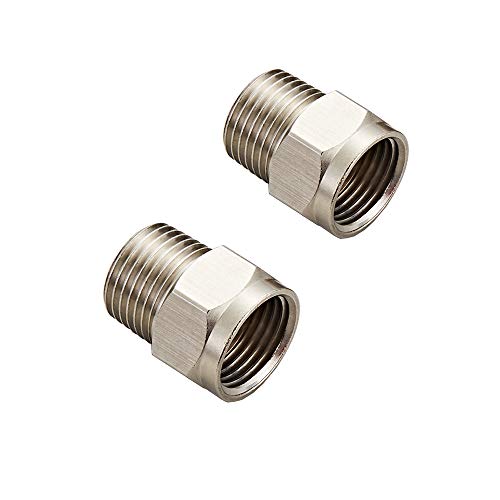 Gangang Symmons Tempcontrol Thermostat-Mischventil, Messing gehärtetes Ventil, Einlass NPS G1/2, Auslass NPS G1/2, Solarenergieventil, Wasserhahn mit Rückschlagventil (NPT 1/2 Adapter) von Gangang
