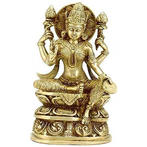 GangesIndia Lakshmi Göttin des Reichtums – Messing Statue von GangesIndia