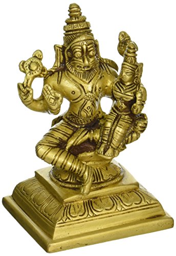 GangesIndia Shri Narasimha Mit Lakshmi MATA Messing Statue GangesIndia Shri Narasimha Mit Lakshmi MATA Messing Statue von GangesIndia