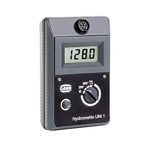 Gann Hydromette UNI 1 - Elektronisches Digital-Anzeigegerät ohne Zubehör mit LCD-Digital-Anzeige, MB 35, B 50, B 60, RF-T, IR 40, PT 100, MH 34, Batteriebetrieben, 42 cm Displaygröße, Messgerät von Homry