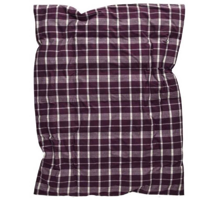 Gant Bettwäsche Gant Home Einzelbettbezug mit Reißverschluss Flannel Check Deep Plum ( von Gant