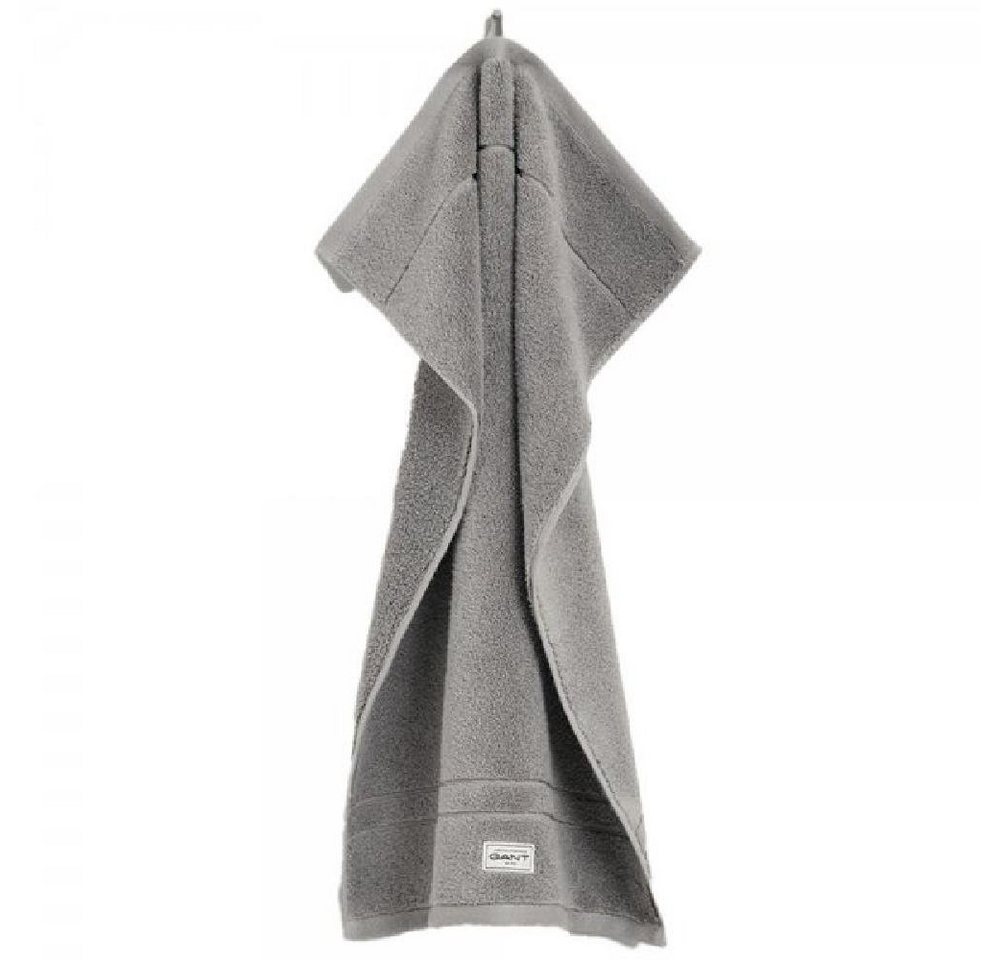 Gant Badetücher Gant Home Handtuch Premium Towel Concrete Grey (50x100cm) von Gant