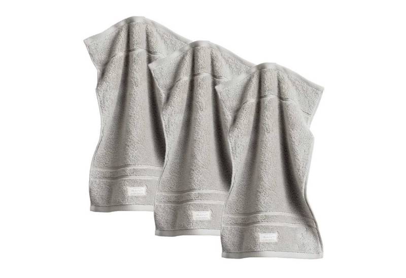 Gant Gästehandtücher Gästetuch, 3er Pack - Organic Premium Towel, Frottier (3-St) von Gant