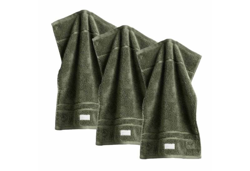 Gant Gästehandtücher Gästetuch, 3er Pack - Organic Premium Towel, Frottier (3-St) von Gant