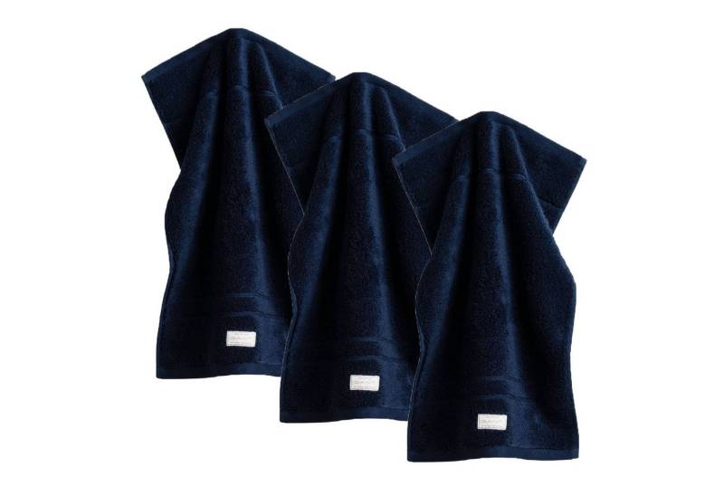 Gant Gästehandtücher Gästetuch, 3er Pack - Organic Premium Towel, Frottier (3-St) von Gant