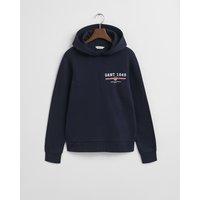 Gant Hoodie "REG GRAPHIC HOODIE" gerippte Abschlüsse, Kapuze ohne Kordel Gant Hoodie "REG GRAPHIC HOODIE" gerippte Abschlüsse, Kapuze ohne Kordel von Gant