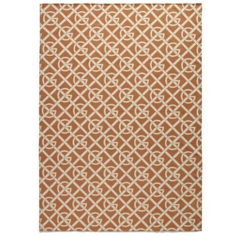 Gant Kissenhülle Gant Home Wolldecke G-Patterned Throw Burnt Sugar (130x180cm) von Gant