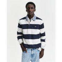 Gant Langarm-Poloshirt "REG CHAMBRAY STRIPE HEAVY RUGGER" von Gant