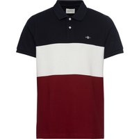 Gant Poloshirt "BLOCK STRIPE KA RUGGER", dreiteiliger Farbmix für modernen Look von Gant